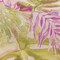 1 Yard Pink Purple and Green Watercolor Tropical Plants and Pineapples Medium Weight Linen Woven Fabric